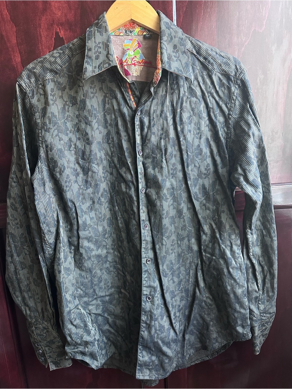 Robert Graham Multicolor Lined Stripe Shirt button up